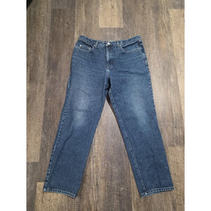 GUESS Men's Size 38x30 Relaxed Fit Straight Jeans Denim *Paint Marks*
